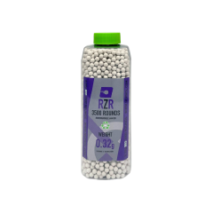 RZR Airsoft BBs Biodegradable (3500R Bottle) (0.32g) (White)