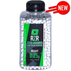 RZR Tracer Airsoft BBs (2250R) (0.25g) (Green)