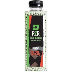 RZR Airsoft BBs 3350R (TCR-GRN - 0.28g)