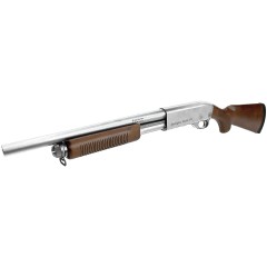 M870 Spring Shotgun (Standard) (Silver|Real Wood)