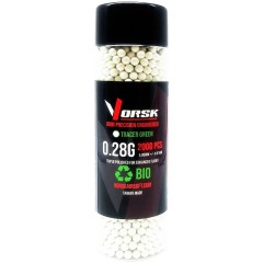 Airsoft BBs Biodegradable Tracer (2000R Bottle) (0.28g) (Green)