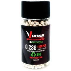 Airsoft BBs Tracer (1100R Bottle) (0.28g) (Green)