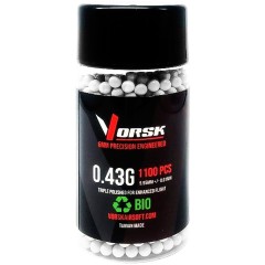 Airsoft BBs Biodegradable (1100R Bottle) (0.43g) (White)