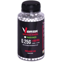 6mm Precision Tracer Airsoft BBs (1150R) 0.25g - Green