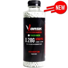 6mm Precision Tracer Airsoft BBs (3250R) (0.28g) (Green)