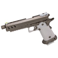 Hi-Capa CS Vengeance 5.1 REQUIEM GBB Pistol (Silver|White)