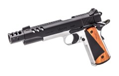 CS Defender Pro GBB Pistol (Black|Silver) (Silver Barrel)