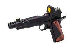 CS Defender Pro + RDS GBB Pistol (Black) (Silver Barrel)