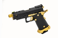 Hi-Capa CS Vengeance 3.8 Compact GBB Pistol (Black) (Gold Match)