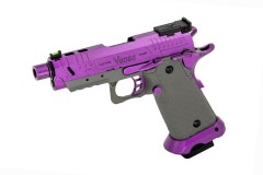 Hi-Capa CS Vengeance 3.8 Compact GBB Pistol (Purple|Grey)