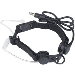 Communication Headset Earbuds & Throat Microphone 