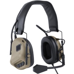 Communication Headset Wired Noise Reduction (Tan)