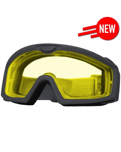 Battle Visor (Black - Yellow) Protective Eyewear