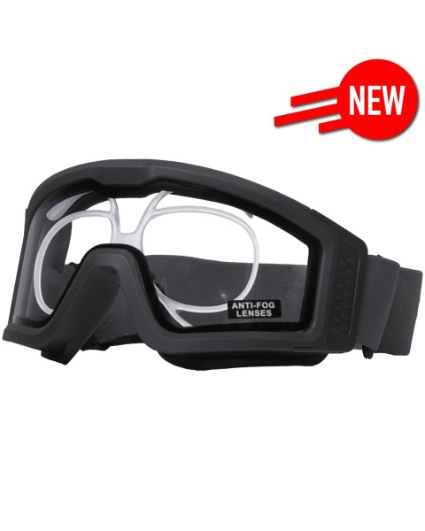 Battle Visor RX THERMAL (Black - Clear) Protective Eyewear