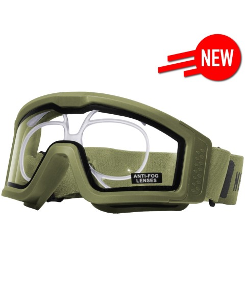 Battle Visor RX THERMAL (Green - Clear) Protective Eyewear