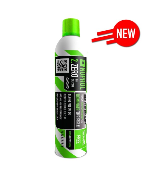 NUPROL Airsoft Gas 2.ZERO Silicone Free Green Gas
