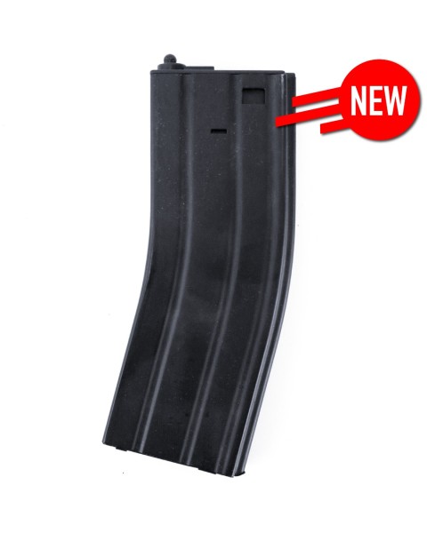 M4 Magazine Folded Metal v2 AEG (Mid-Cap (140R) - Black)