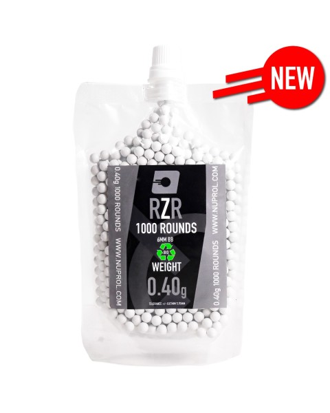 RZR Bio Airsoft BBs (1000R) (0.40g) 