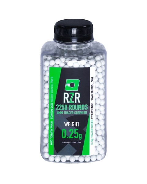RZR Tracer Airsoft BBs (2250R) (0.25g) (Green)