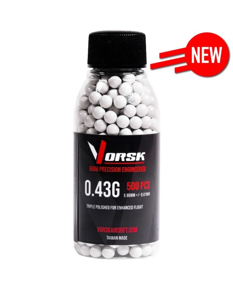 6mm Precision Airsoft BBs (500R) (0.43g) 