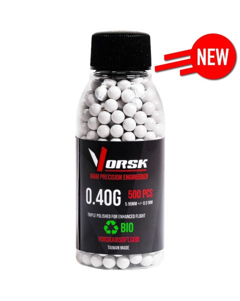 6mm Precision Bio Airsoft BBs (500R) (0.40g) 