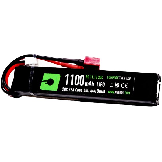 NP Power 1100mAh LiPO 11.1V 20C Stick - Deans