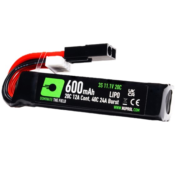 Nuprol Power 2200mah 7.4v LiPo Stick Airsoft Battery - Mini Tamiya - View #4