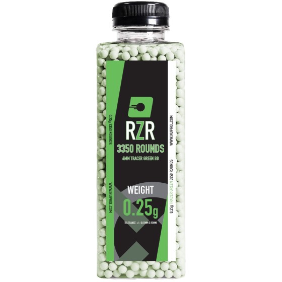 RZR Tracer Airsoft BBs (3350R) 0.25g - Green