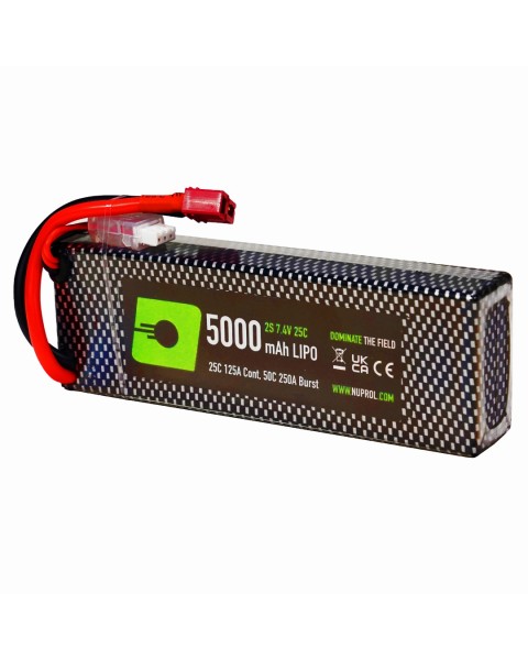 LiPo Battery 5000mAh 7.4v 25c (HS|Deans) 